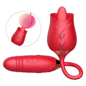Vibromasseur avec langue lécheuse