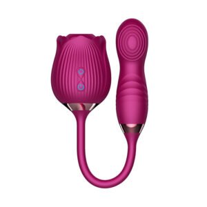 Vibromasseur avec langue lécheuse Violet